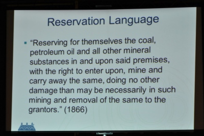 Reservation Language in a legal Document